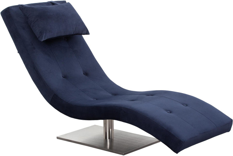 SalesFever Relaxliege Samt blau