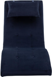 SalesFever Relaxliege Samt blau