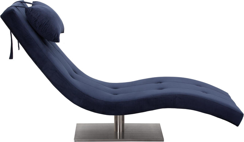 SalesFever Relaxliege Samt blau