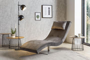 SalesFever Relaxliege Samt grau