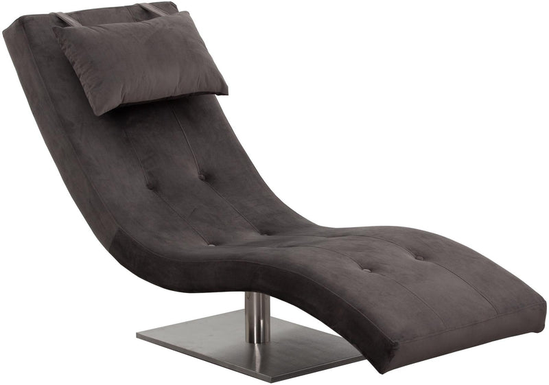 SalesFever Relaxliege Samt grau