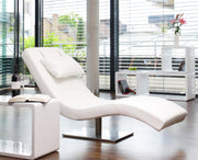 SalesFever Relaxliege weiß Kunstleder-Optik