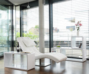 SalesFever Relaxliege weiß Kunstleder-Optik