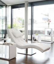 SalesFever Relaxliege weiß Kunstleder-Optik