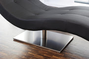 SalesFever Relaxliege schwarz Kunstleder-Optik