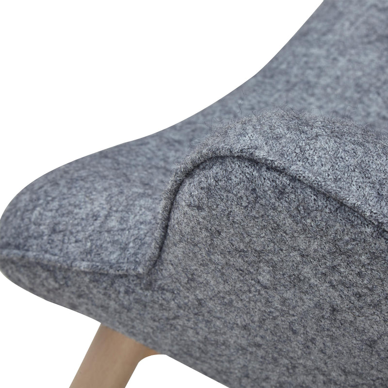 SalesFever Relaxsessel mit Webstoff in Grau