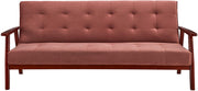 SalesFever Schlafsofa skandinavisch Samt rose