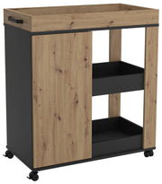 Servierwagen HOME BAR 204 Optik Artisan Eiche Schwarzeiche von Forte