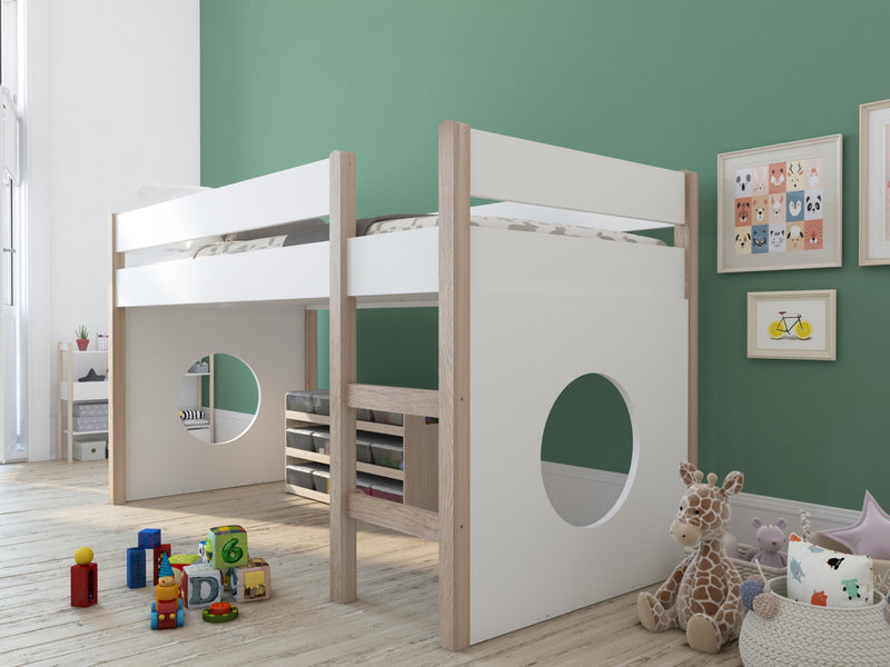Seitenpaneel 2er-Set weiß passend zum Möbilia Hochbett