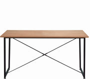 Tisch Esstisch Schreibtisch mit Metallgestell und Verbindungsstreben