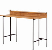 Schreibtisch Tisch mit Metallgestell und Ablage