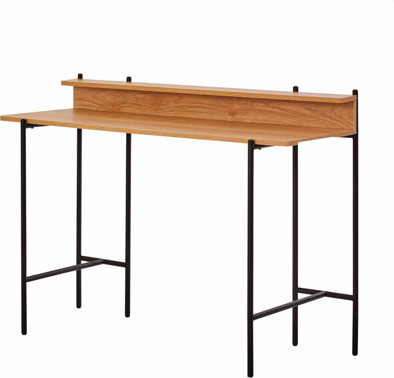 Schreibtisch Tisch mit Metallgestell und Ablage