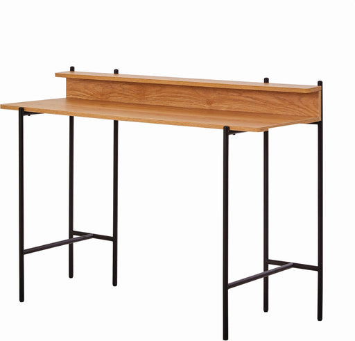 Schreibtisch Tisch mit Metallgestell und Ablage