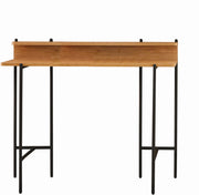 Schreibtisch Tisch mit Metallgestell und Ablage
