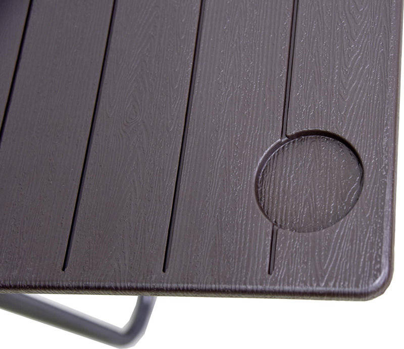 Balkontisch Hängeklapptisch TABORA Holz-Optik