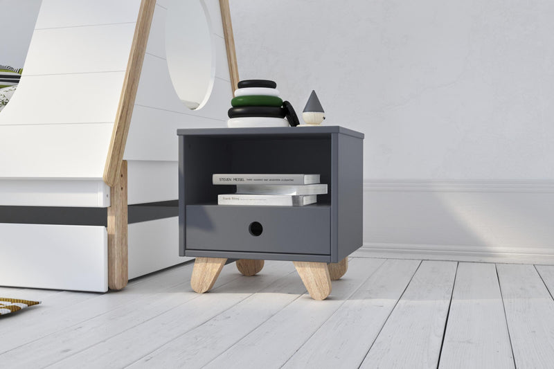 Nachtkästchen Nachttisch Nachtkommode im skandinavischen Design