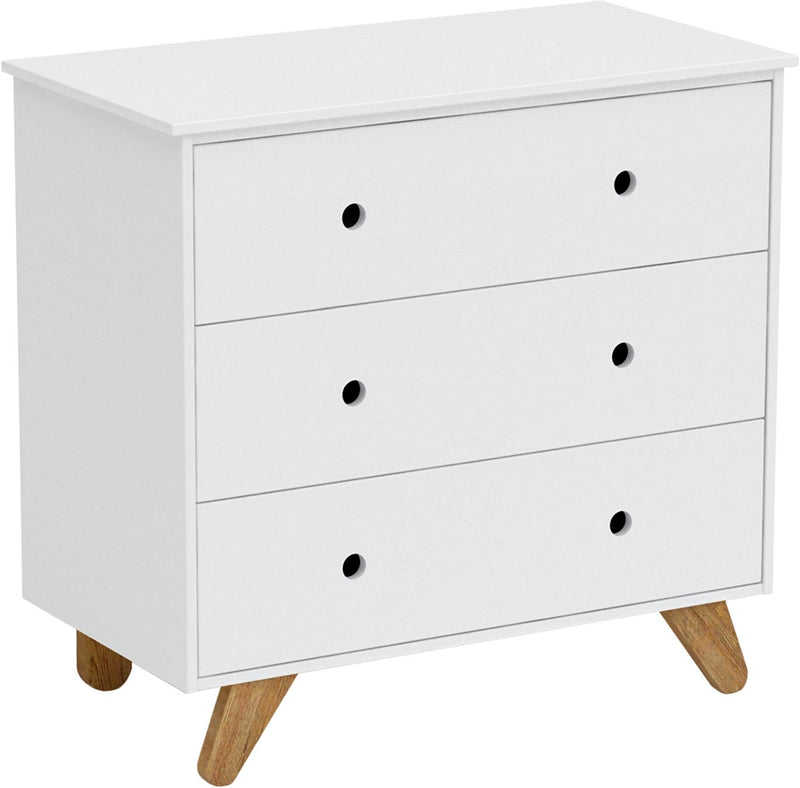 Kommode Schubladenkommode Sideboard Weiß im skandinavischen Design