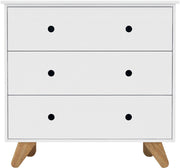 Kommode Schubladenkommode Sideboard Weiß im skandinavischen Design