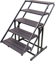 Pflanzregal Blumenregal Pflanztreppe TABORA in Holz-Optik klappbar