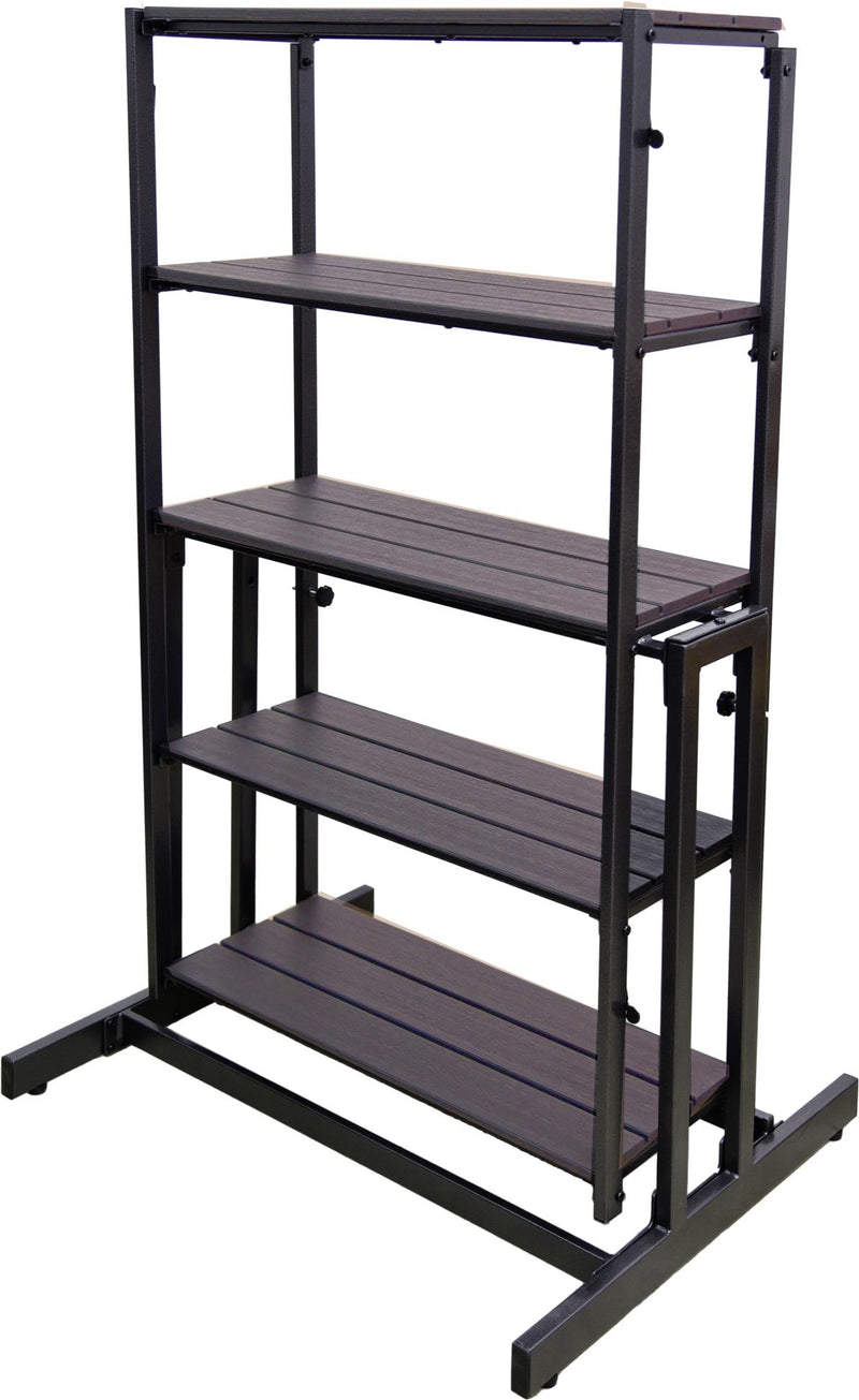 Pflanzregal Blumenregal Pflanztreppe TABORA in Holz-Optik klappbar