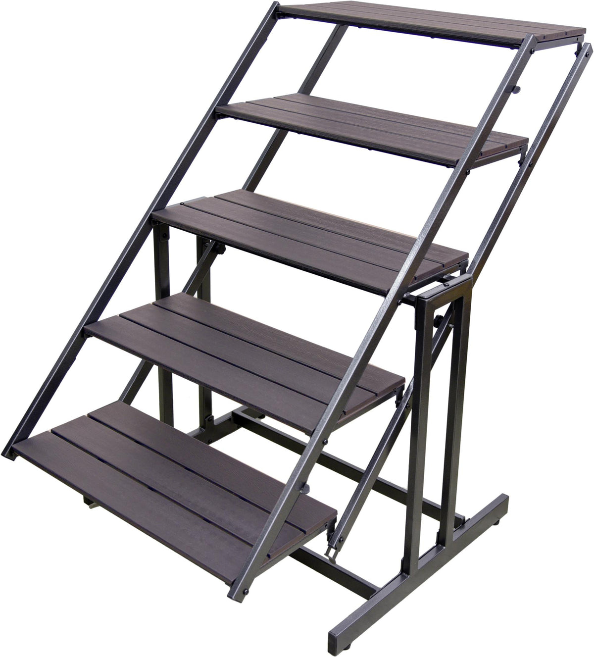 Pflanzregal Blumenregal Pflanztreppe TABORA in Holz-Optik klappbar — Trendmöbel24