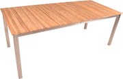 Tisch Gartentisch Denver aus Teak Edelstahl von GardenPleasure