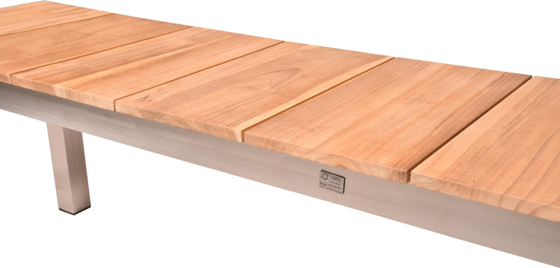Bank Gartenbank Dallas aus Teakholz 180 cm von GardenPleasure