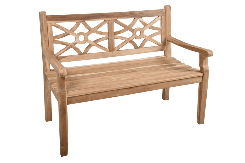 Bank Gartenbank SAYANG 2-Sitzer aus Teakholz 120 cm von GardenPleasure