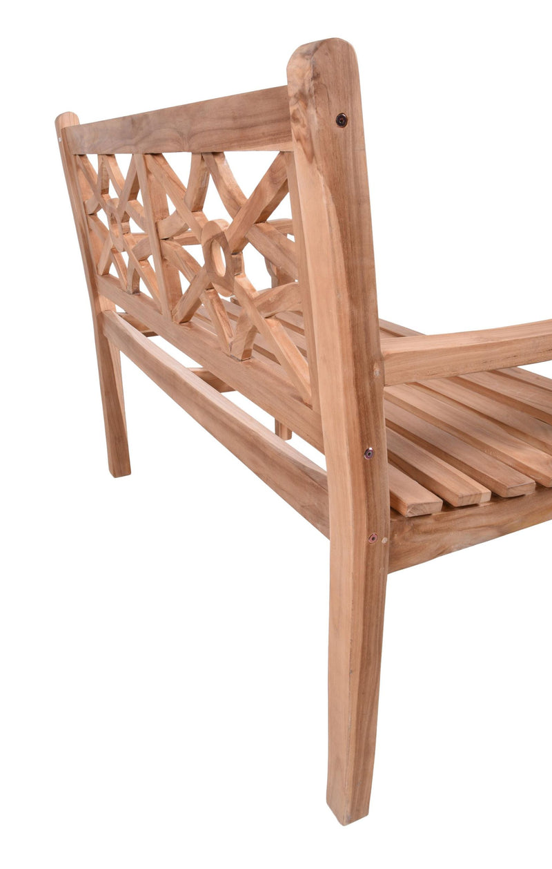 Bank Gartenbank SAYANG 2-Sitzer aus Teakholz 120 cm von GardenPleasure