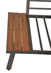 Moderne Garten Garnitur Lounge Set THERESA dunkelgrau