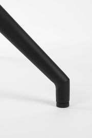 Esszimmerstuhl DOULTON drehbar von ZUIVER mit Bouclé Stoff schwarz