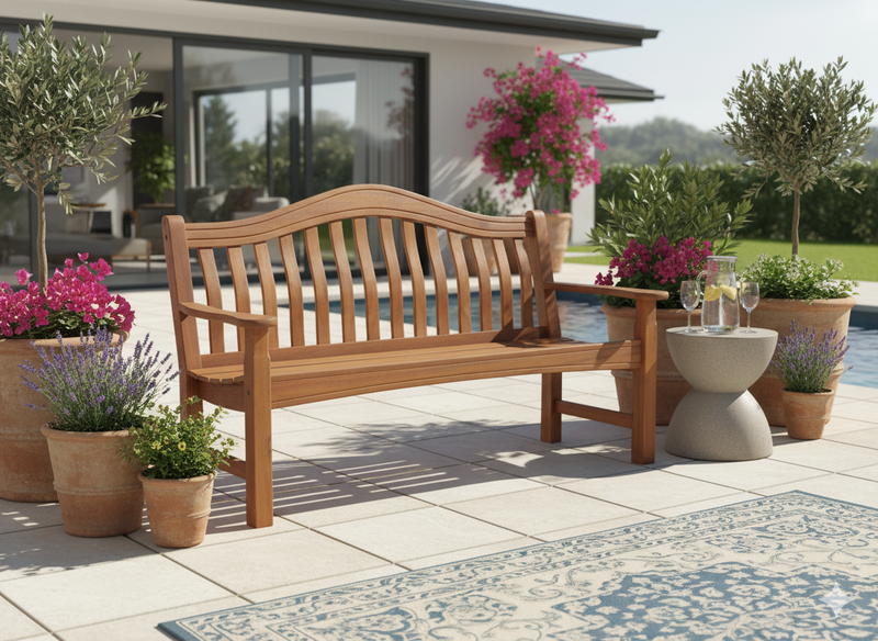 Gartenbank KINGSTON 3-sitzig Eukalyptus von Garden Pleasure