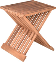 Beistelltisch Klapptisch Hocker FANI aus Teak von GardenPleasure