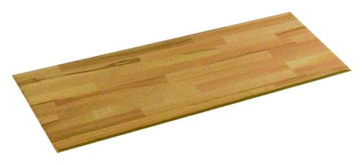 Einlegeboden 98 cm Wildeiche für Schränke mit 2 Türen breites Element in Gesamtansicht von oben.
