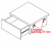 2er Set Nachtkommode Nachttisch SNORRE Wildeiche geölt