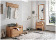 Hakenleiste Wandgarderobe KIRSA 80 cm Kernbuche massiv geölt