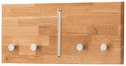 Wandgarderobe Hakenleiste KIRSA 50 cm Wildeiche massiv geölt