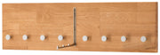 Hakenleiste Wandgarderobe KIRSA 80 cm Wildeiche massiv geölt