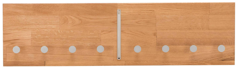 Hakenleiste Wandgarderobe KIRSA 80 cm Wildeiche massiv geölt