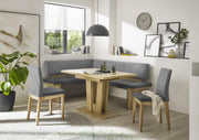Eckbank Eckbankgruppe MANZANO 157x197 cm - Tisch Varese Artisan Eiche