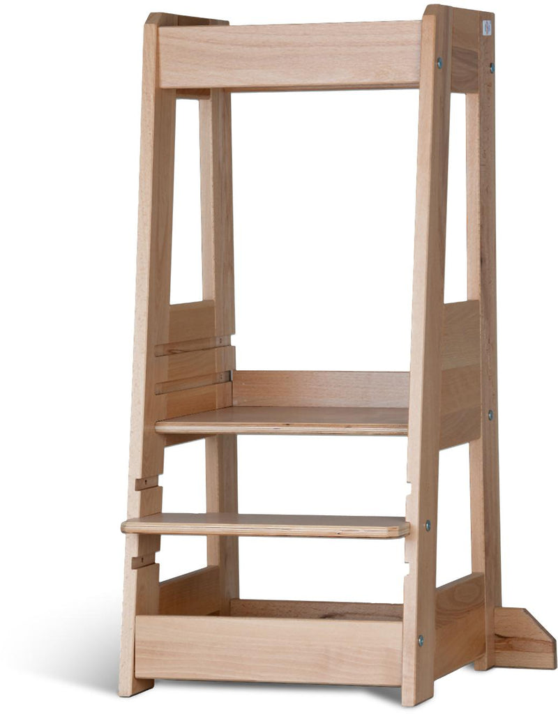 tiSsi® Entdeckerturm / Lernturm FELIX mitwachsend Buche massiv NATUR
