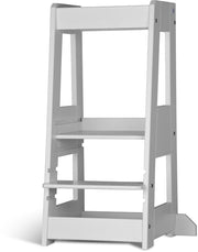 tiSsi® Entdeckerturm / Lernturm FELIX mitwachsend Buche massiv Weiß