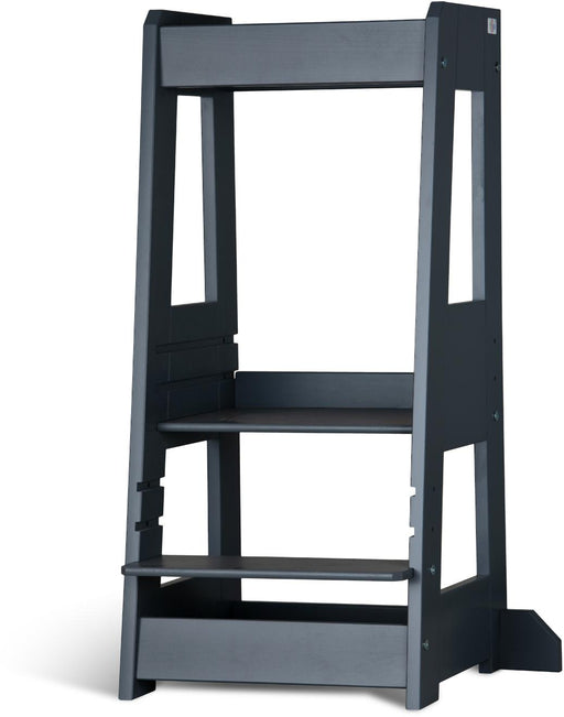tiSsi® Entdeckerturm / Lernturm FELIX mitwachsend Buche massiv Grau
