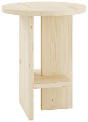 Hocker Beistelltisch RONDURE 45 Kiefer massiv Natur lackiert von Karup