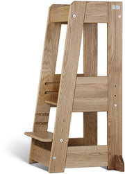 Mitwachsender Lernturm FELIX | tiSsi® Entdeckerturm | Eiche Massivholz