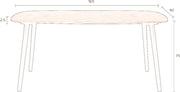 Esstisch Clover 165 x 90 cm mit Walnussfurnierplatte von DutchBone