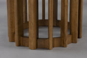 Esstisch BARLET Rund Ø 120 cm Walnussfurnierplatte von DutchBone