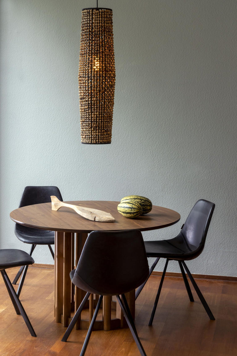 Esstisch BARLET Rund Ø 120 cm Walnussfurnierplatte von DutchBone