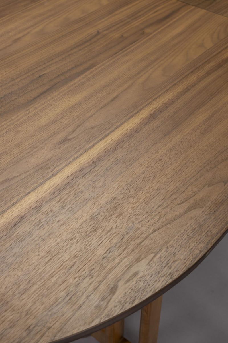 Esstisch BARLET ausziehbar 200 bis 240 cm Walnussfurnier von DutchBone