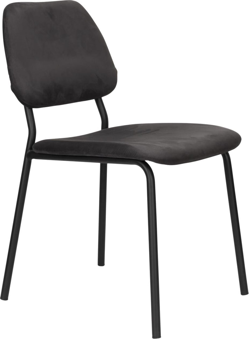 Stuhl Esszimmerstuhl Polsterstuhl DARBY von DutchBone in schwarz